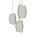 Modern Geometric Fabric Pendant Lights With Minimalist Design For Interior Decoration