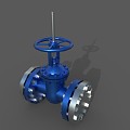 Gate valve valve 3d model