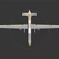 Military Surveillance Drone With Long Wingspan And Multiple Payload Mounts For Aerial Reconnaissance Missions