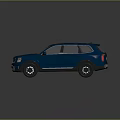 Blue SUV With Modern Exterior Design Sleek Body And Stylish Alloy Wheels