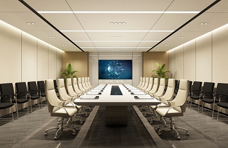 Modern Conference Room 3d model