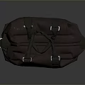 Durable Canvas Duffle Bag With Leather Straps And Metal Buckles For Travel And Daily Essentials