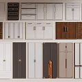 Various Cabinet Doors And Drawers With Different Materials And Colors For Kitchen