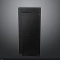 Sleek Black Rectangular Electronic Appliance With Modern Design And Durable Exterior