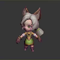 Adorable Cartoon Character Clothing With Green Yellow Outfit Brown Gloves And Boots