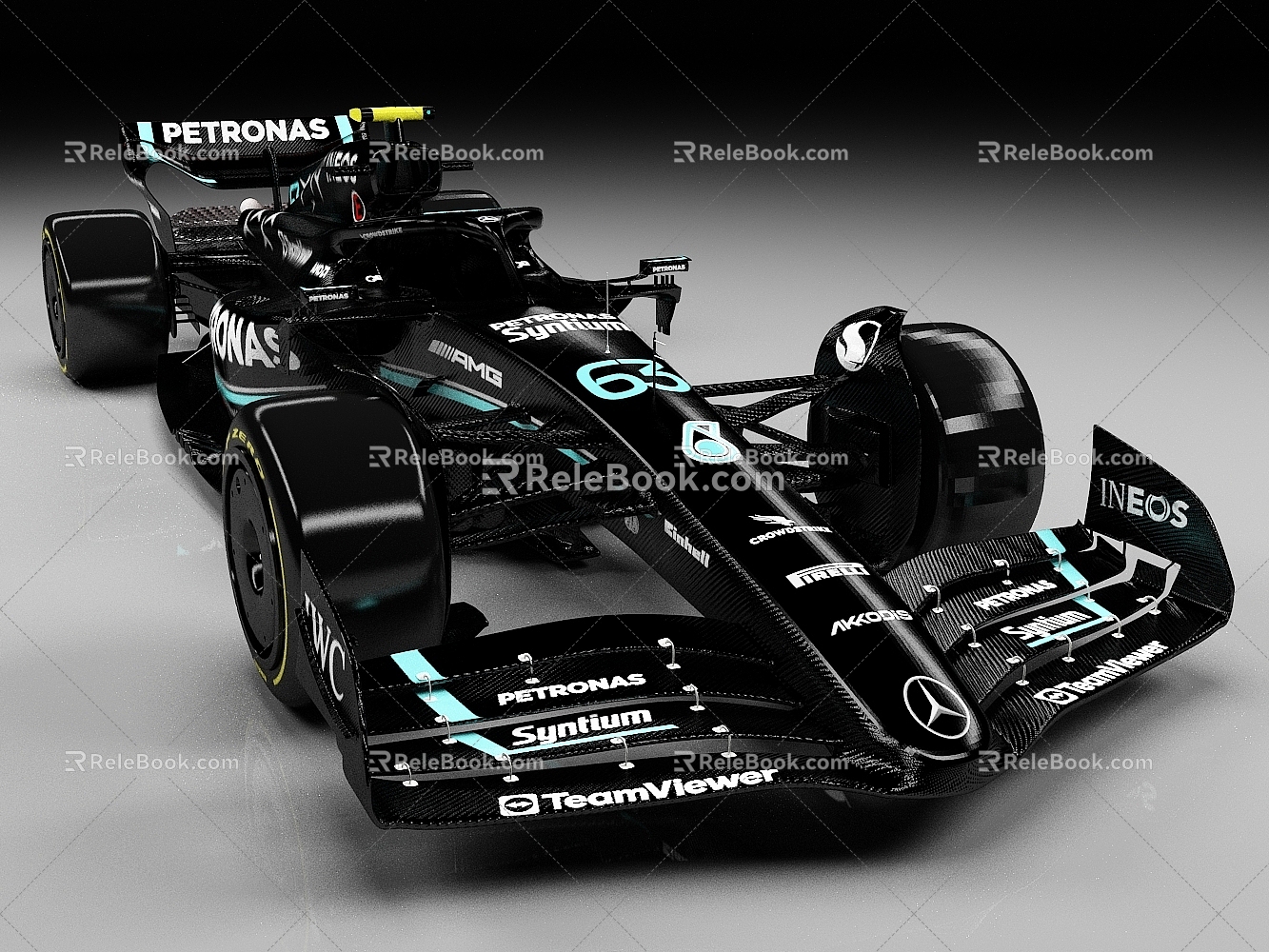 Mercedes Benz Racing F1 Racing Super sports car Venue Racing Vehicle 3d model