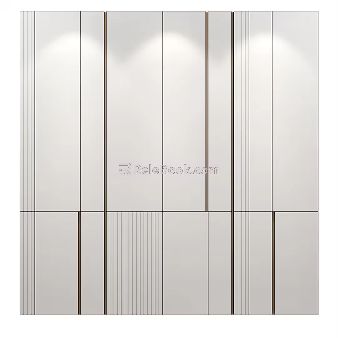Modern background wall 3d model