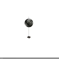 Elegant Moon Shaped Floor Lamp With Realistic Surface Texture For Modern Home Decor 3d model