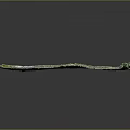 Long Decorative Strip With Textured Surface And Green Edges For Modern Interiors