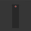 Security Gate With Top Digital Display Red Button And Gray Vertical Frame