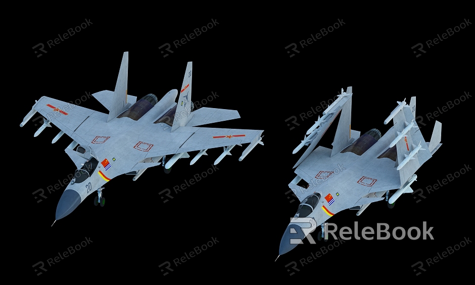 J-15 J-20 J-35 fighter aircraft carrier aircraft Chinese Air Force model