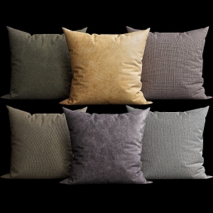 Square Pillow Fabric Pillow Sofa Pillow 3d model