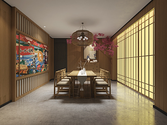 Japanese-style private rooms 3d model