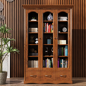 New Chinese Bookcase 3d model