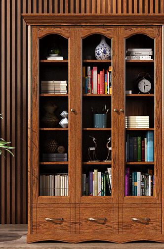 New Chinese Bookcase 3d model