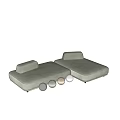 Modern Sectional Sofa With Various Colors Velvet Upholstery And Metal Legs