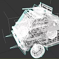 Rugged Weaponized Combat Vehicle With Spikes Gun Mount And Tactical Armor