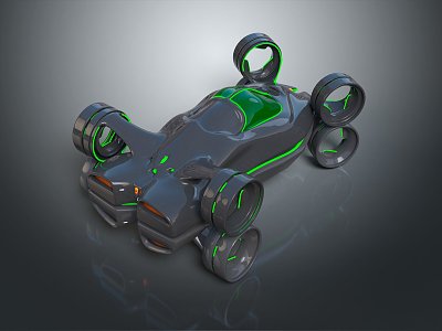 Modern Suspension Car Future Flying Car Future Car Flying Car 3d model