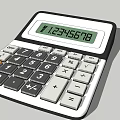 Practical Desktop Calculator As Essential Office Electrical Appliance For Daily Use 3d model