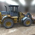 CT34 Utility Vehicle with Heavy Duty Bucket and Large Tires for Construction Tasks