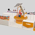 Modern Digital Store Interior Design With Display Stands Electronics And Cabinets 3d model