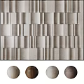 Modern 3D Textured Background Wall With Geometric Pattern And Neutral Tones Design 3d model