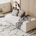 chaise longue recliner modular sofa 3d model