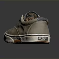 Light Brown Canvas Casual Shoes With White Brown Sole And Retro Design