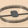 Sturdy Metal Circular Household Mousetrap With Serrated Edges And Pedal