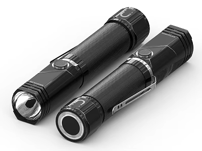 Durable Portable Handheld Flashlights With Anti Slip Grip And Practical Design For Daily Use 3d model