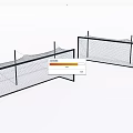 Outdoor Kids Playground Equipment With Black Frame Safety Net Climbing Structure