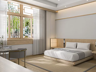 Hotel Rooms Japanese Rooms 3d model