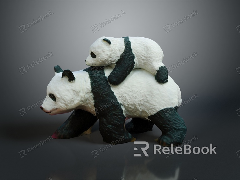 Panda Animal Cartoon Panda Animation Panda Animation Panda Cartoon Character Cartoon Animal model