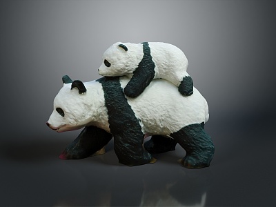 Panda Animal Cartoon Panda Animation Panda Animation Panda Cartoon Character Cartoon Animal model