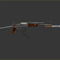 Modern Tactical Rifle With Orange And Black Accents And Metallic Body Design For Weapon Enthusiasts