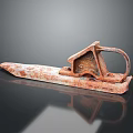 Rusty Old Hardware Tool With Vintage Metal Construction And Classic Design 3d model