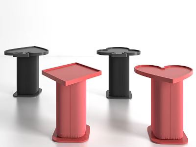 modern coffee table poker coffee table 3d model