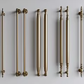 French Middle Ages Handle Door Handle Glass Door Handle Cabinet Door Handle Wardrobe Handle Large Door Handle Long Handle 3d model