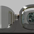 Luxury SPA Sauna Interior Featuring Relaxation Beds Wooden Panels And Warm Lighting Decor
