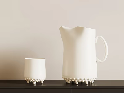 Modern Kettle Water Cup Ornaments 3d model