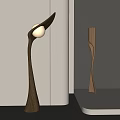 Solid Wood Floor Lamp Retro Style Floor Lamp Log Floor Lamp 3d model