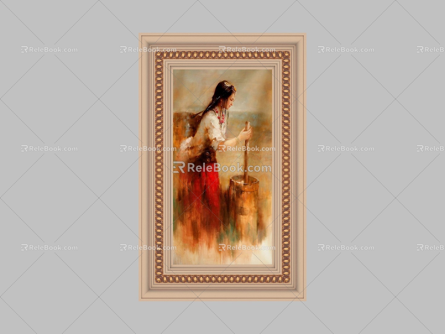 Picture Frame Photo Frame Oil Painting Hanging Painting Character Decorative Painting Wooden Frame Decorative Painting European Style Picture Frame European Style Picture Frame Classical Picture Frame 3d model