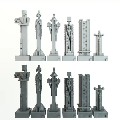 European Column Roman Column 3d model