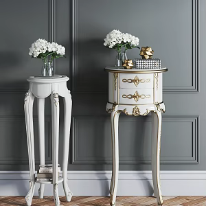 European style flower several classical flower stand combination 3d model