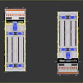 Two Toy Ambulance Model Vehicles With Blue Emergency Lights Orange Stripes And Red Cross