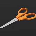 Sharp Orange Handle Stainless Steel Blades Household Scissors For Daily Use