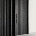 Modern Security Doors With Various Designs Displayed Side By Side 3d model