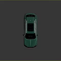 Green Bentley SUV Featuring Black Roof Silver Wheels Sleek Body Lines On Black Reflective Floor