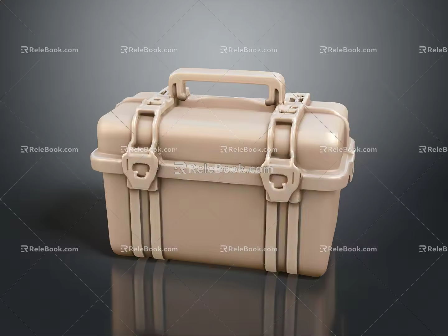 Toolbox tin box iron box plastic box box box container realistic 3d model
