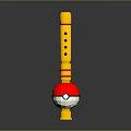 Poké Ball Shaped Yellow Daily Life Product With Black Dots And Decorative Design